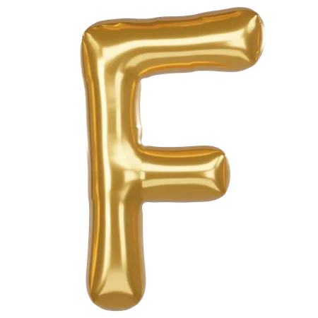 F Alphabet  3D Icon