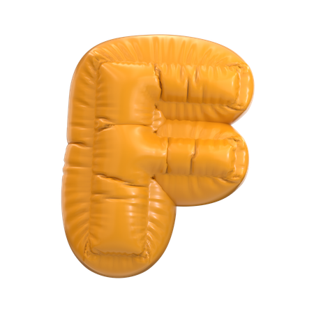 F Alphabet  3D Icon