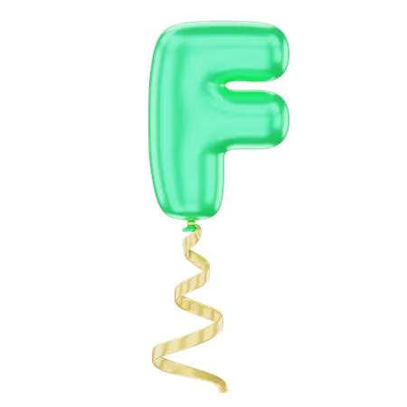 F ballon  3D Icon