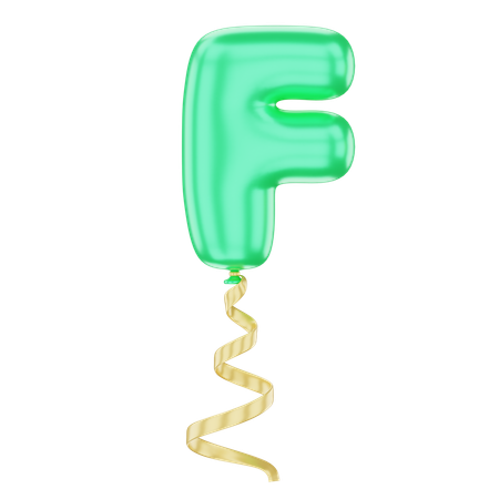 F Balloon  3D Icon