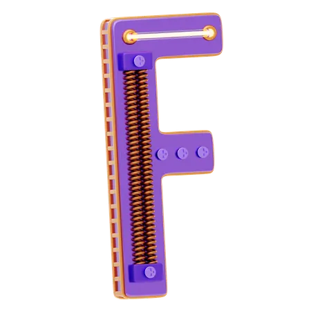 F Letter  3D Icon