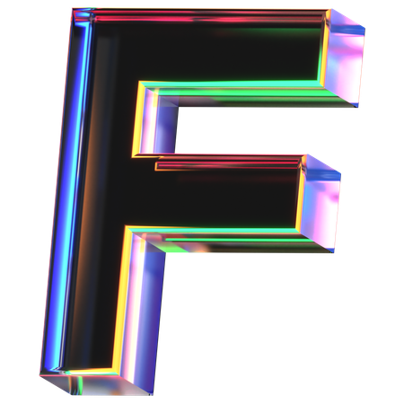 F Letter  3D Icon