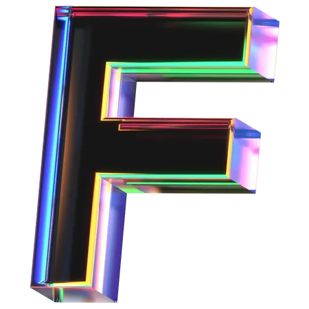 F Letter  3D Icon