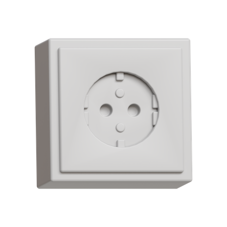 F Type Socket  3D Icon