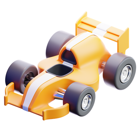 F1 자동차  3D Icon