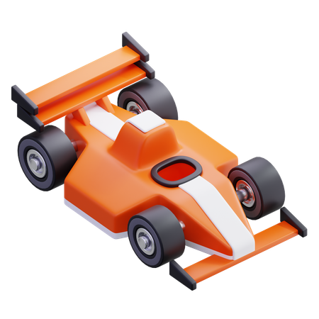 F1 rennen  3D Icon