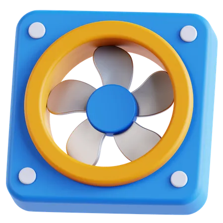 Ventilador de computador  3D Icon