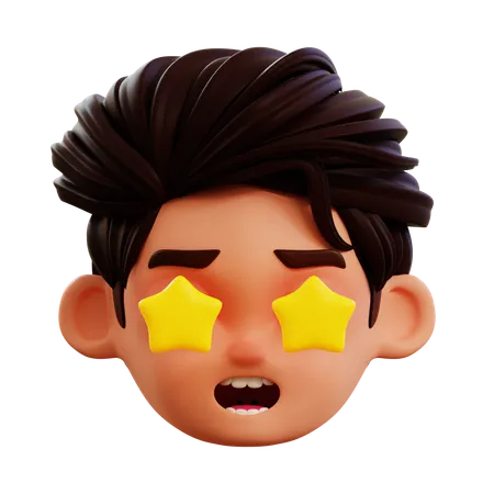 Emoji de estrela de fã  3D Icon