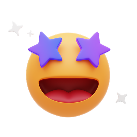 Emoji de estrela de fã  3D Icon