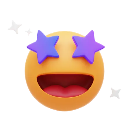Emoji de estrela de fã  3D Icon