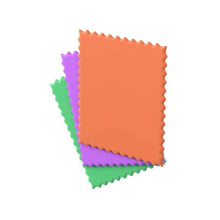 Fabric Swatches  3D Icon