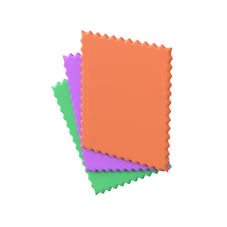 Fabric Swatches  3D Icon