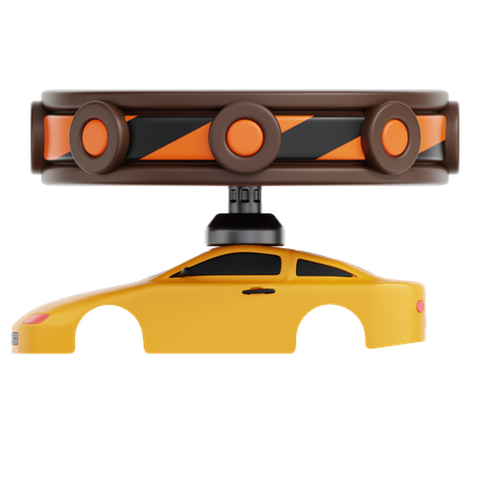Fabrica de carros  3D Icon