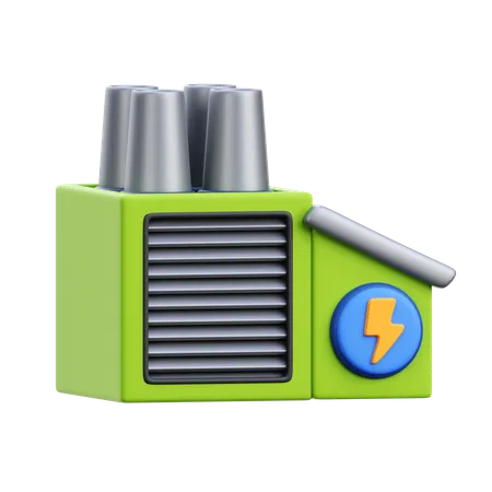 Fábrica verde  3D Icon