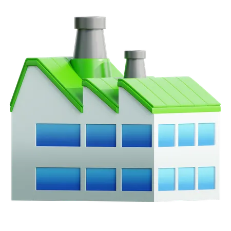 Fábrica verde  3D Icon