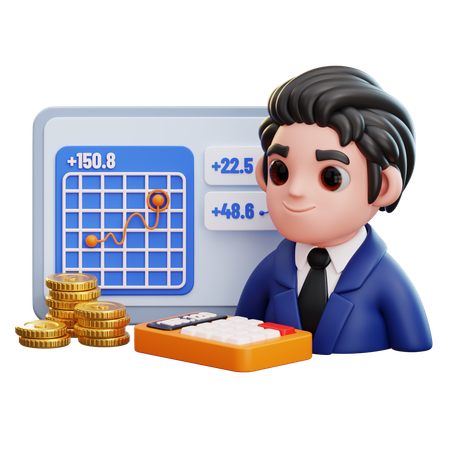 Fabricante de dinero  3D Icon