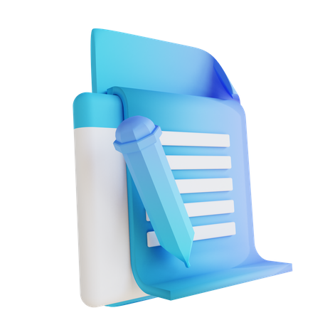 Faça anotações  3D Icon