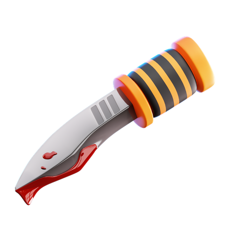 Faca Revestida de Sangue  3D Icon