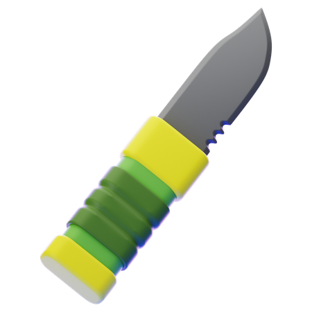 Faca de acampamento  3D Icon