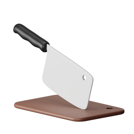Faca de açougueiro  3D Icon