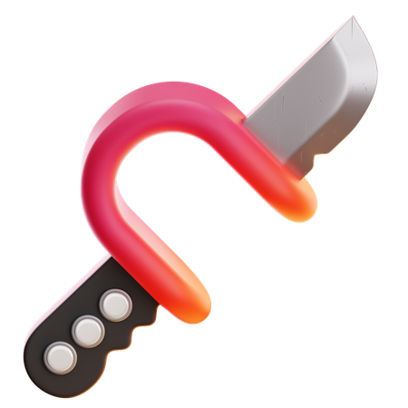 Faca de bandana  3D Icon