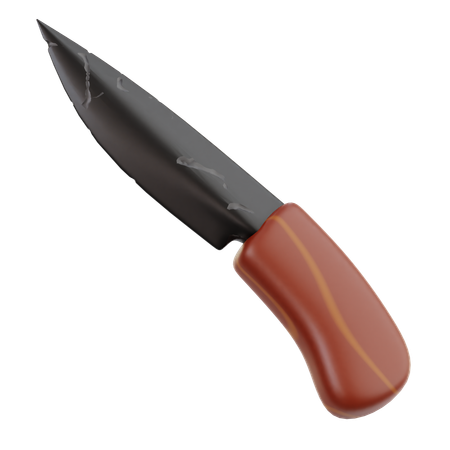 Faca de pedra  3D Icon
