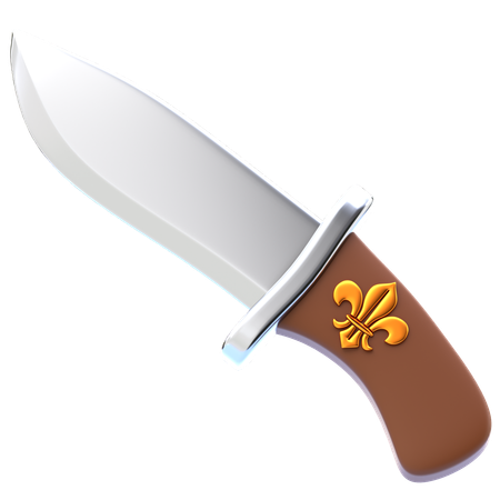 Faca de sobrevivência escoteiro  3D Icon