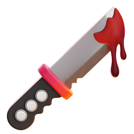Faca Revestida de Sangue  3D Icon