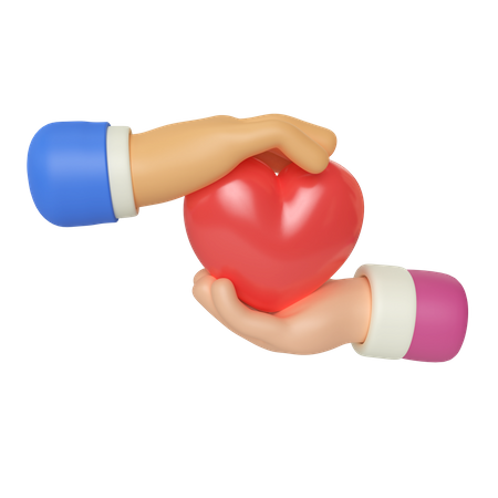 Faça um gesto com a mão do coração  3D Icon