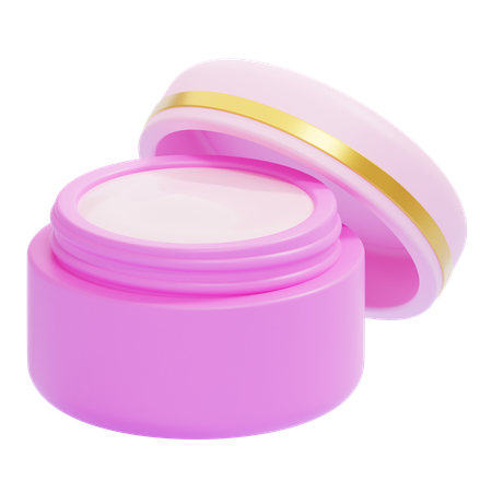 Face cream jar  3D Icon