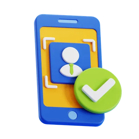 Face Detection  3D Icon