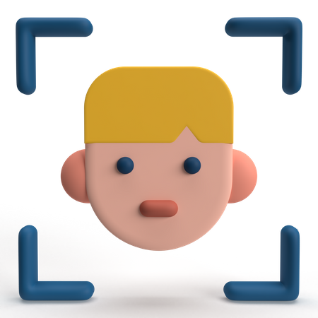 Face Detection  3D Icon