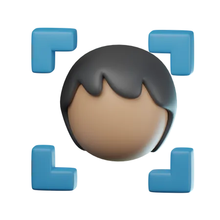 Face Detection  3D Icon