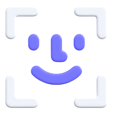 Face Id  3D Icon