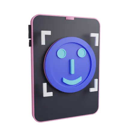 Face id  3D Icon