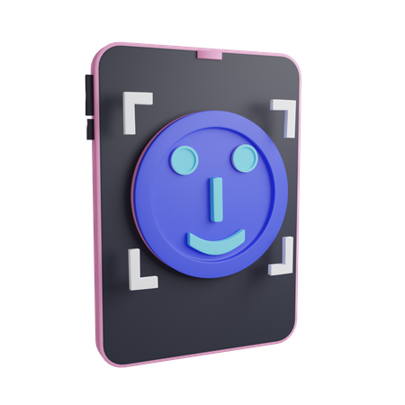 Face id  3D Icon