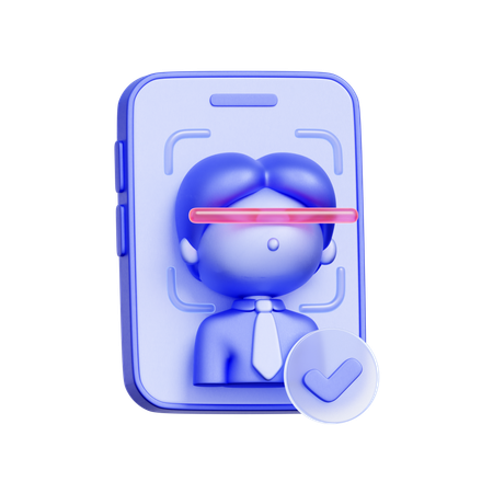 페이스아이디 결제 인증  3D Icon