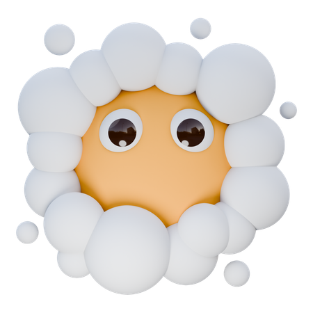 Face In Clouds  3D Icon