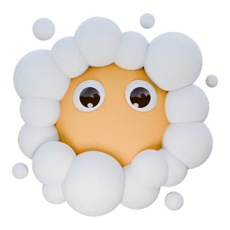 Face In Clouds  3D Icon