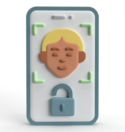 Face Lock  3D Icon