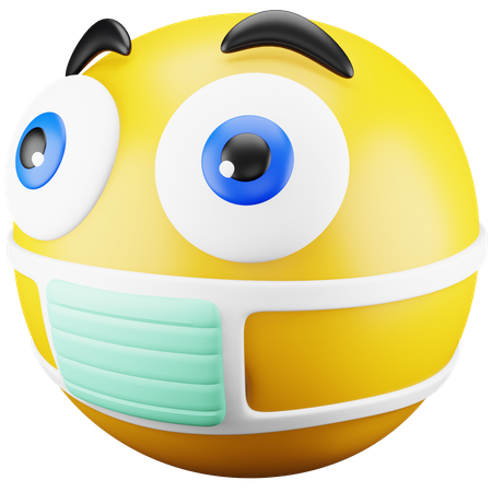 Face Mask Emoji 3D Icon