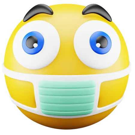 Face Mask Emoji  3D Icon
