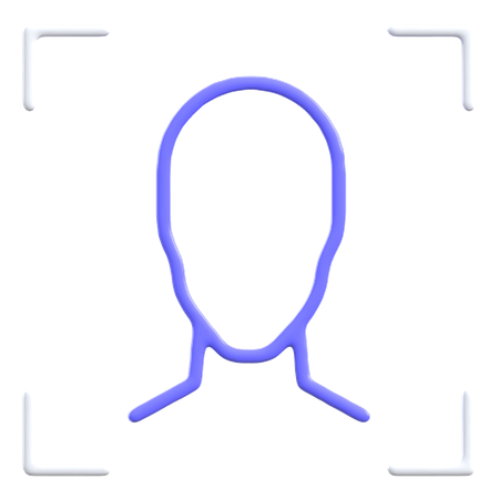 Face Recognition  3D Icon