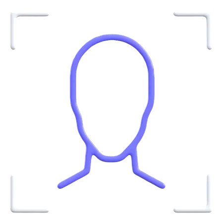 Face Recognition  3D Icon