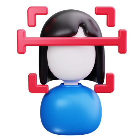 Face Recognition  3D Icon