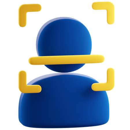 Face Recognition  3D Icon