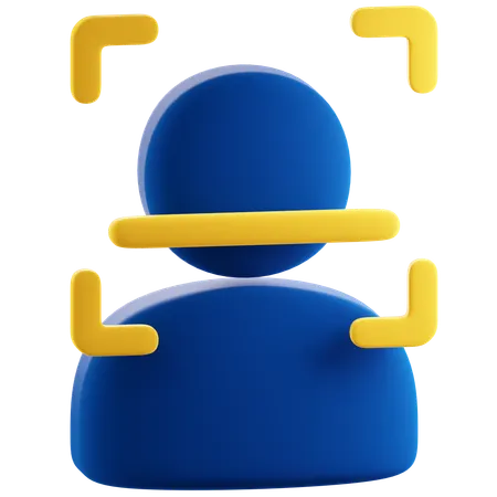 Face Recognition  3D Icon