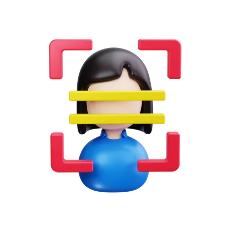 Face Recognition  3D Icon