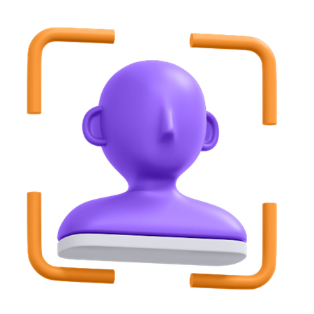 Face Recognition  3D Icon