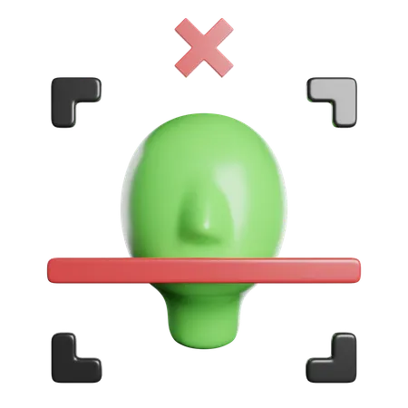 Face Recognition  3D Icon